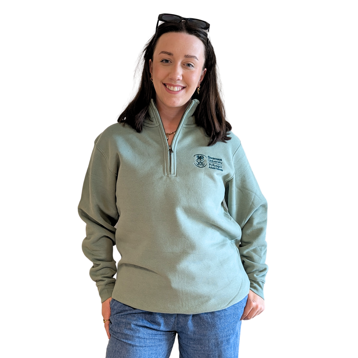 Swansea University Sweatshirt - Premium 1/4 Zip