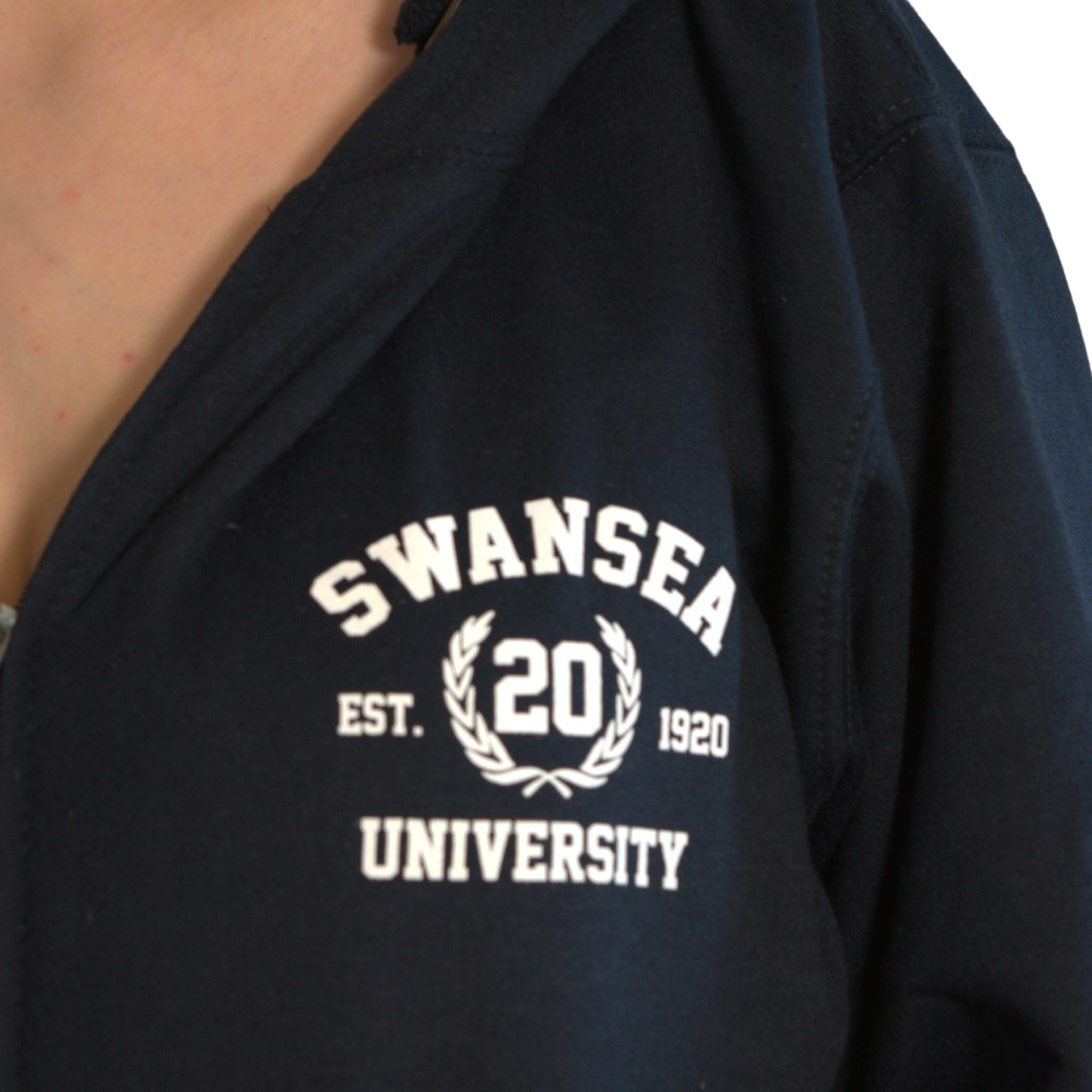 SALE-Swansea University Hoodie - Zipped