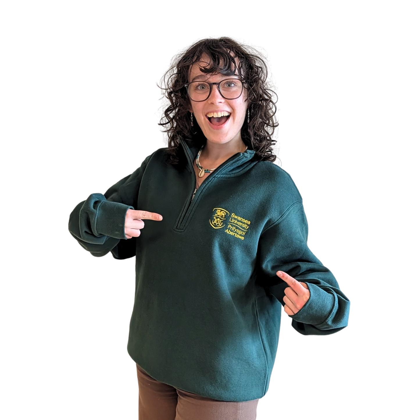 Swansea University Sweatshirt - Premium 1/4 Zip
