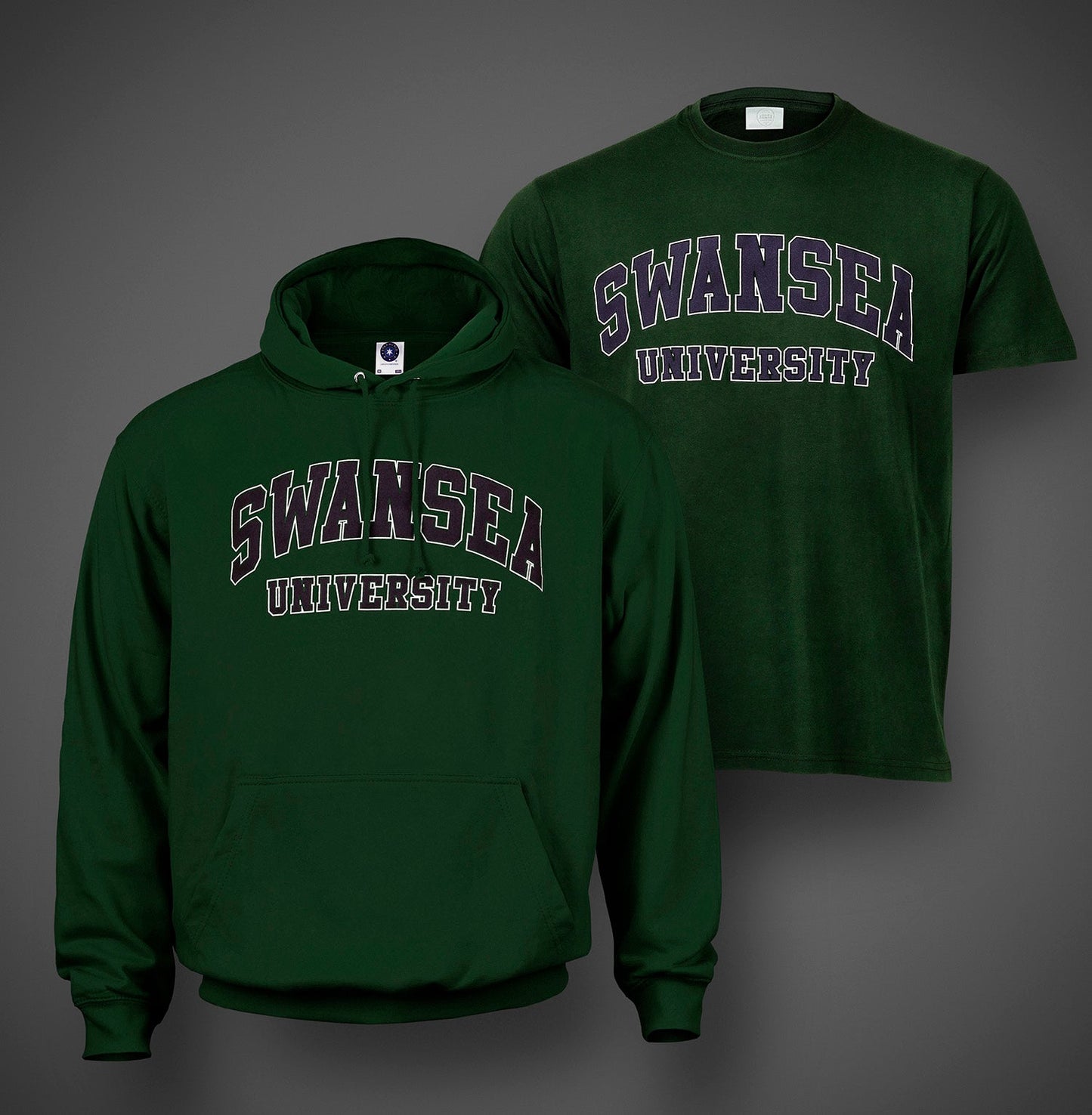 SALE- Swansea University Hoodie Twin Pack - Classic Curved