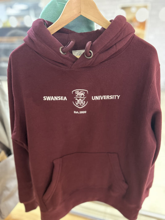 Swansea University Hoodie- Embroidered Crest