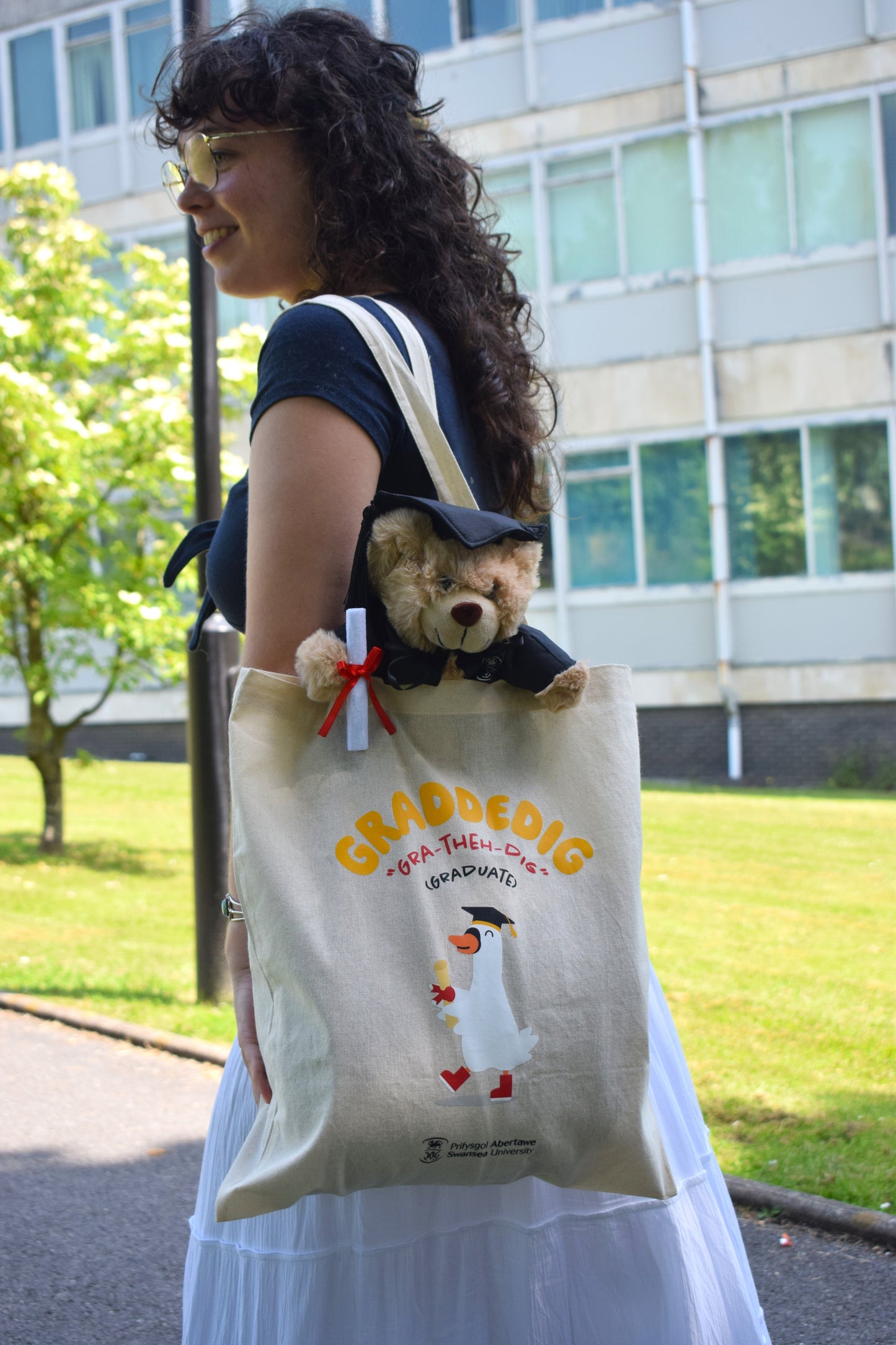 Swansea University Graduation Swan Totebag