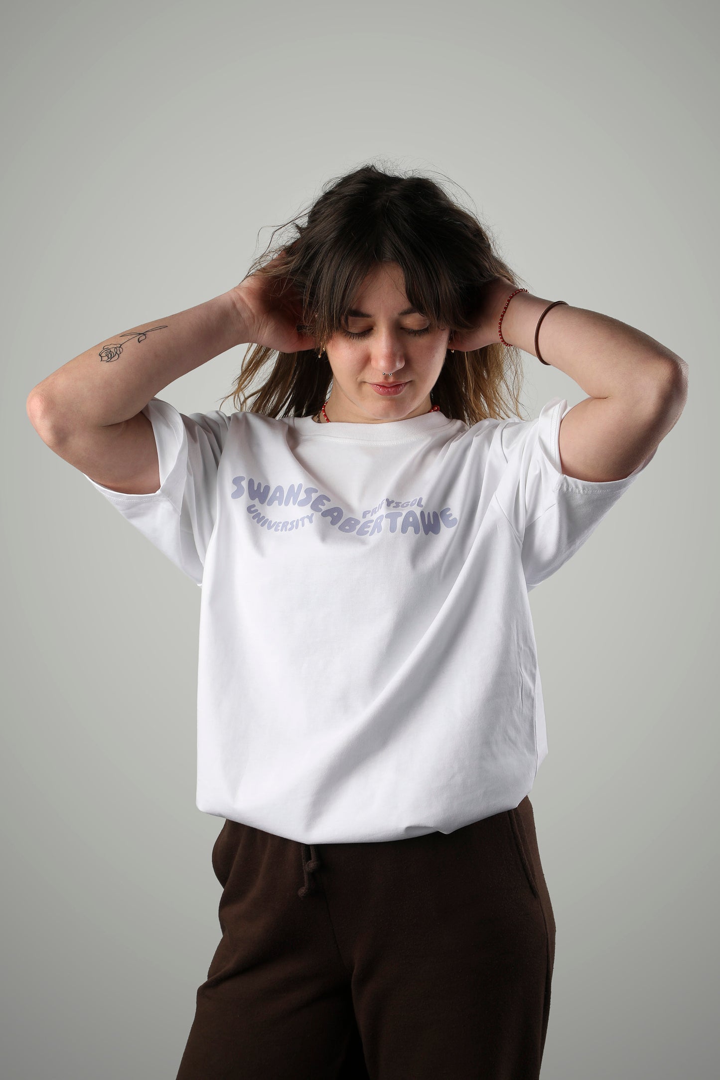 SALE- Swansea University Tee - Swan Illustration