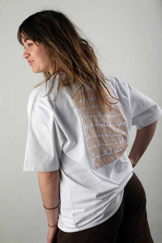 SALE-Swansea University Tee - Retro Text