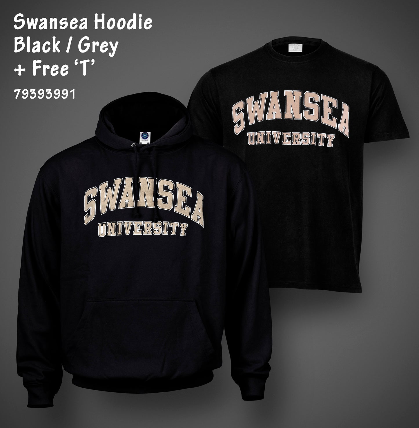 Swansea University Hoodie Twin Pack - Classic Curved