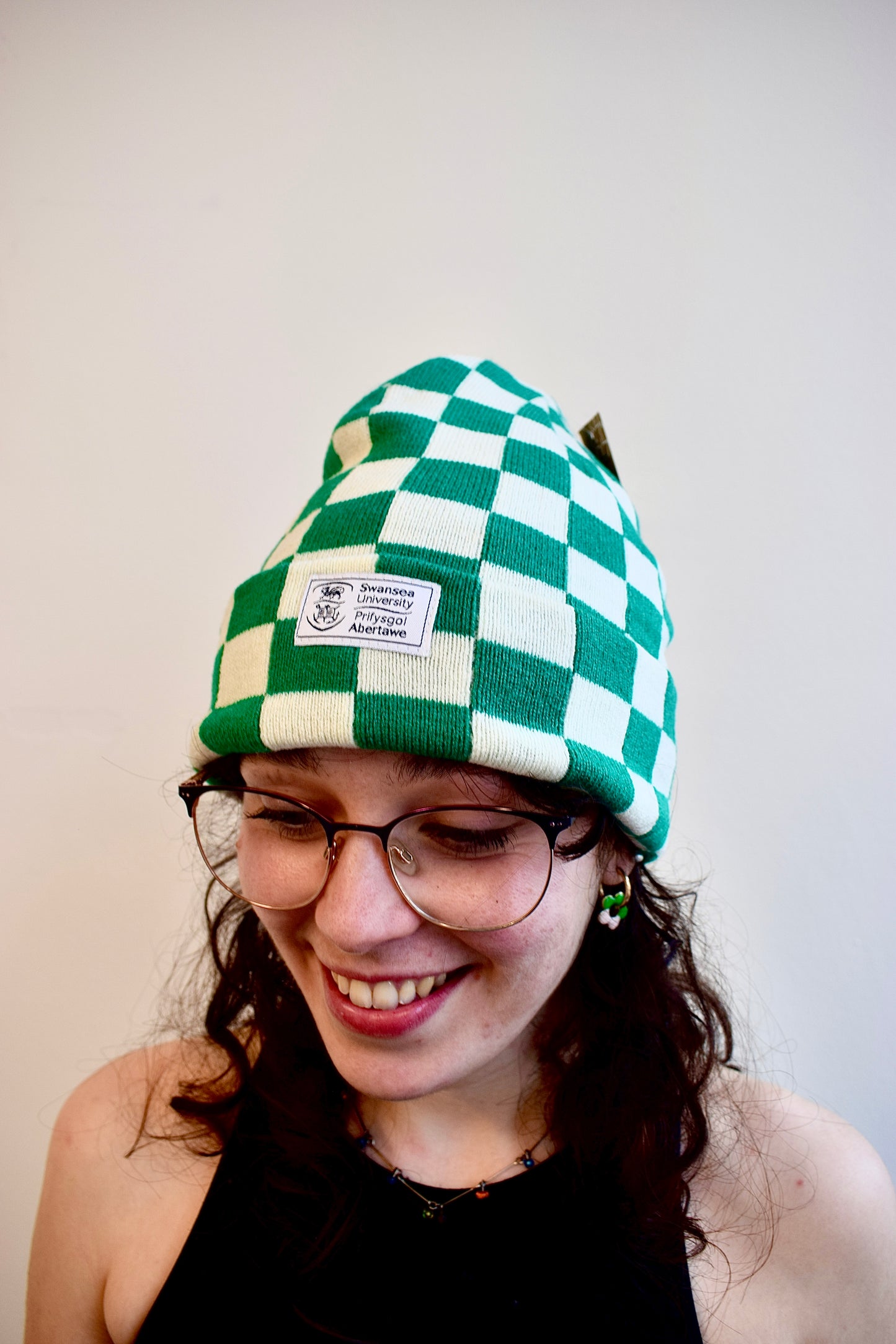 Swansea Uni Checkerboard Recycled Beanie