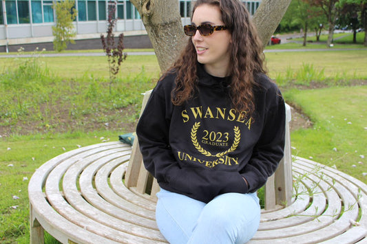 SALE-Swansea University 2023 Graduate Hoodie & T-Shirt Bundle - Laurel