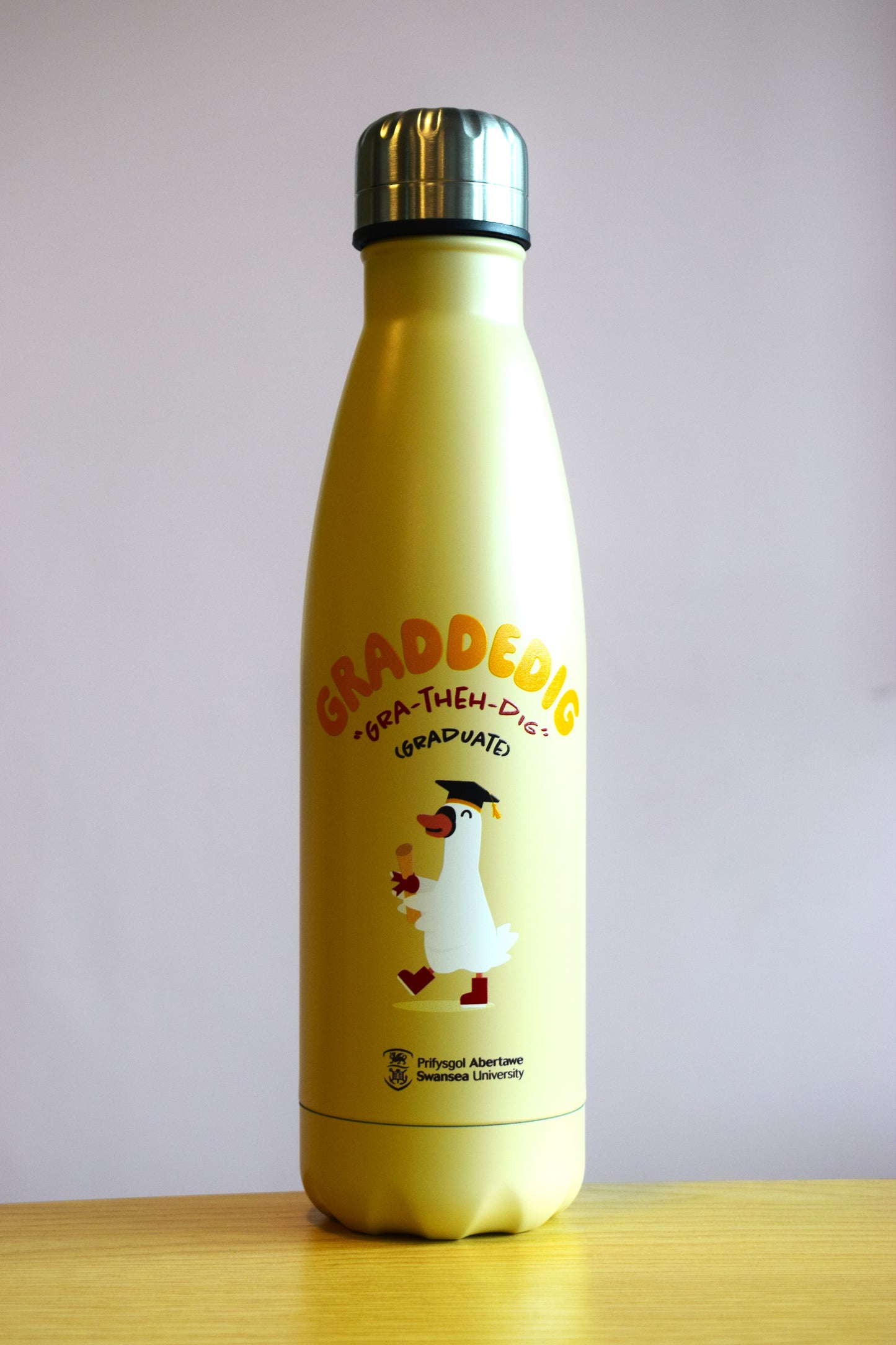 Swansea University Graduation Swan Water Bottle