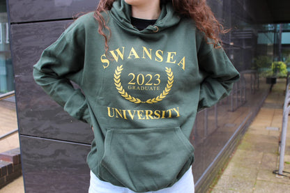SALE-Swansea University 2023 Graduate Hoodie & T-Shirt Bundle - Laurel