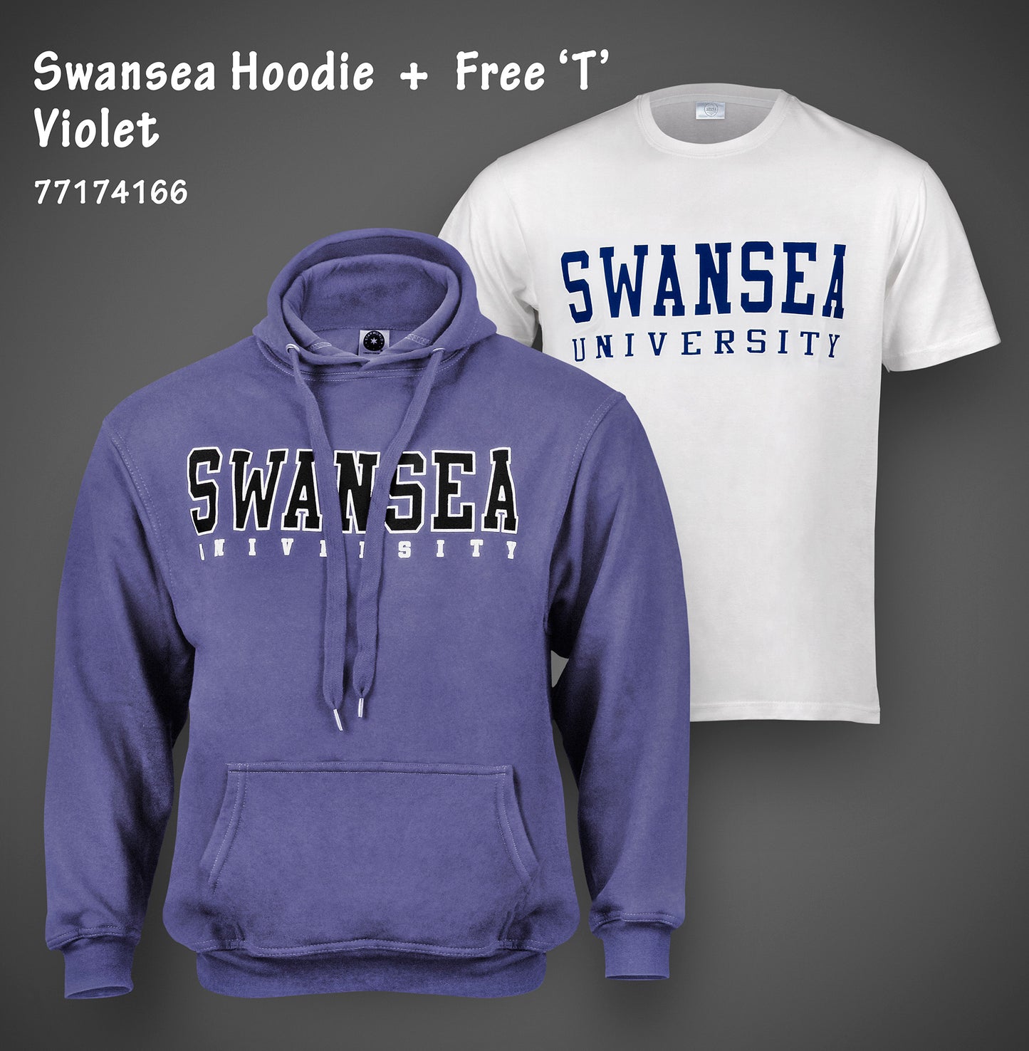 Swansea University Hoodie Twin Pack - Classic Curved