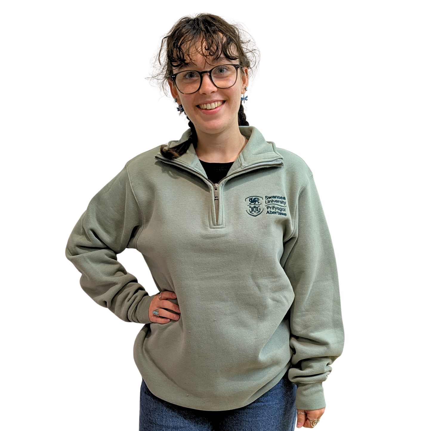Swansea University Sweatshirt - Premium 1/4 Zip