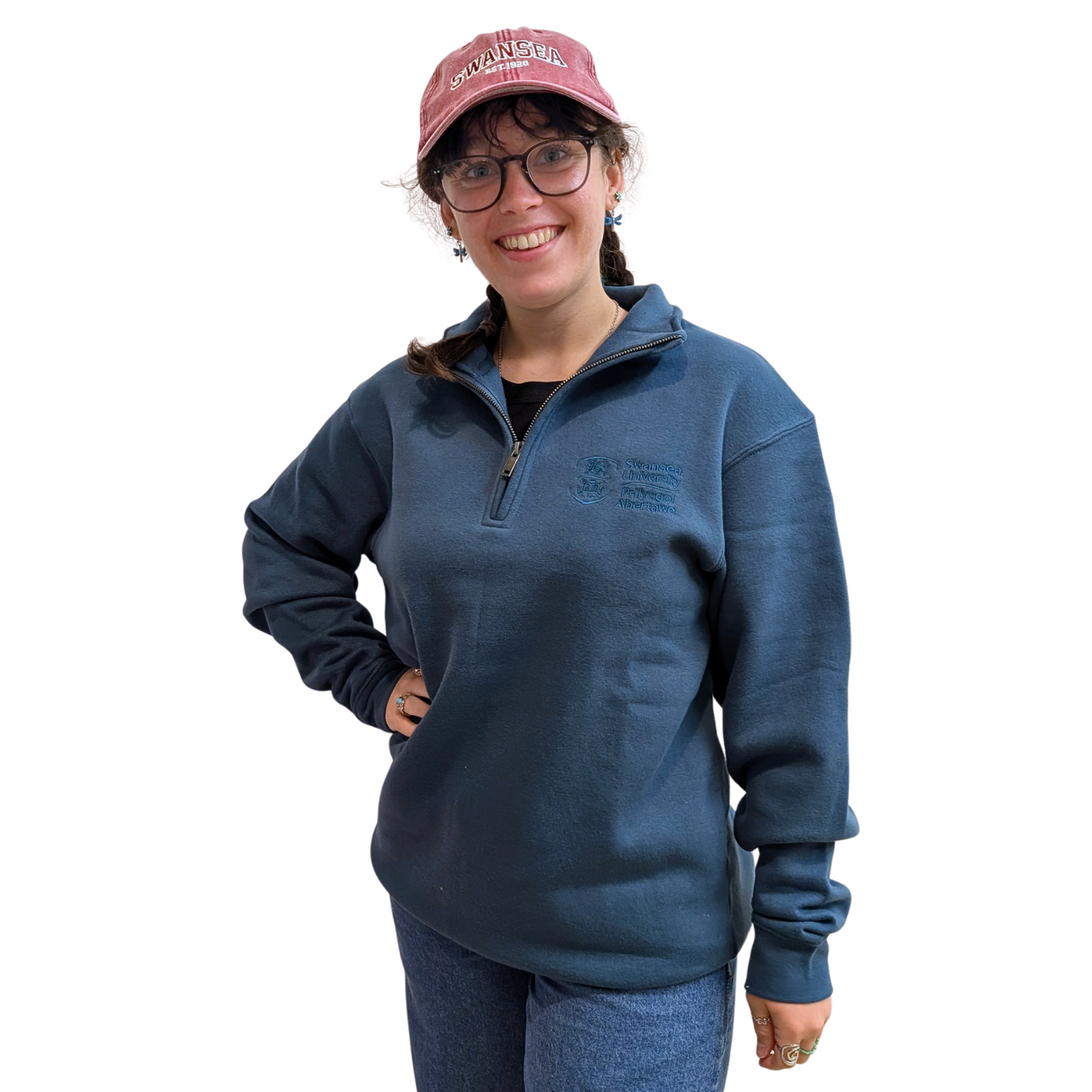 Swansea University Sweatshirt - Premium 1/4 Zip