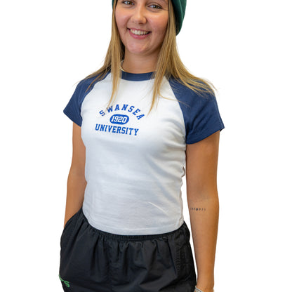 Swansea Uni - Crop Raglan T-Shirt