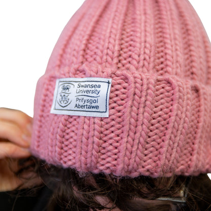 Swansea University-Pom Pom Chunky Beanie