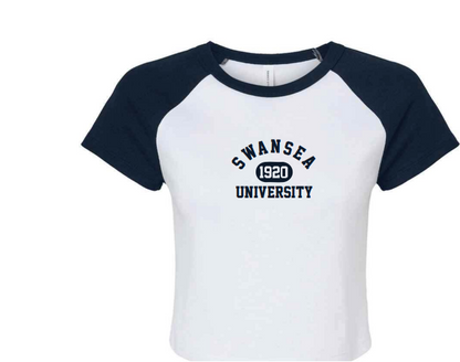 Swansea Uni - Crop Raglan T-Shirt