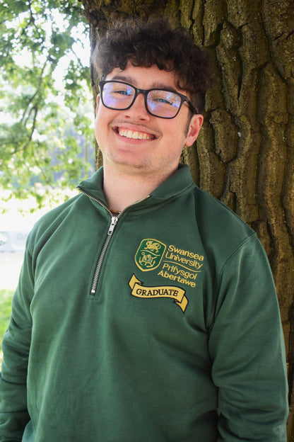Swansea University Graduate 1/4 Zip Sweatshirt
