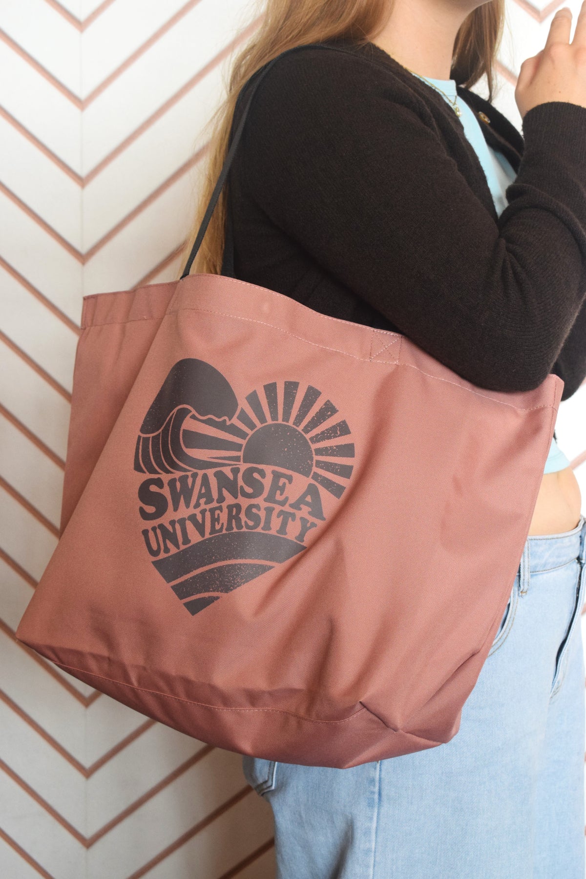 Carryall Pink Tote Bag - Swansea Uni