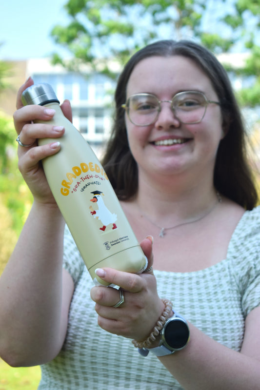 Swansea University Graduation Swan Water Bottle