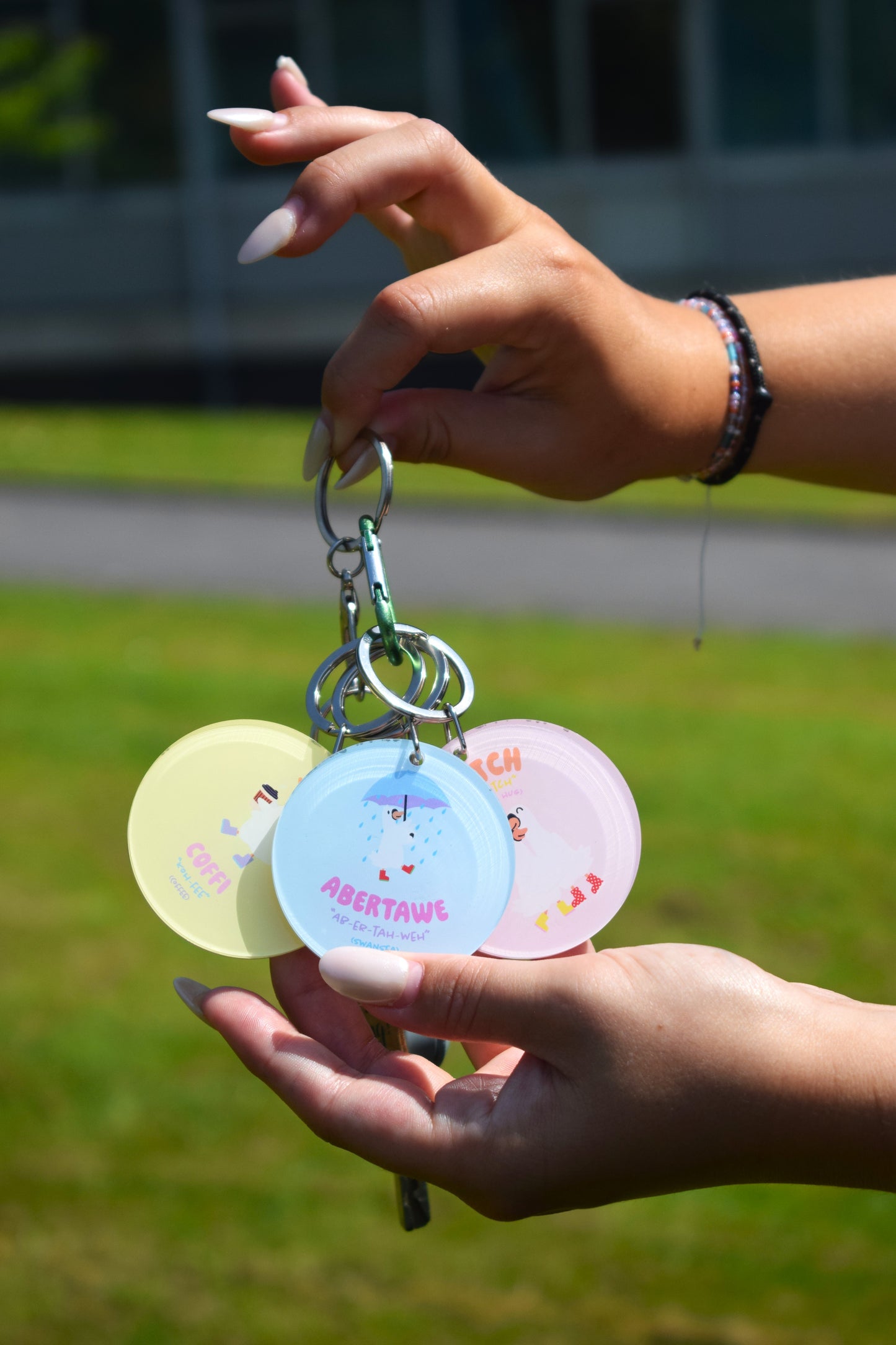 Swansea University Swan Keyring
