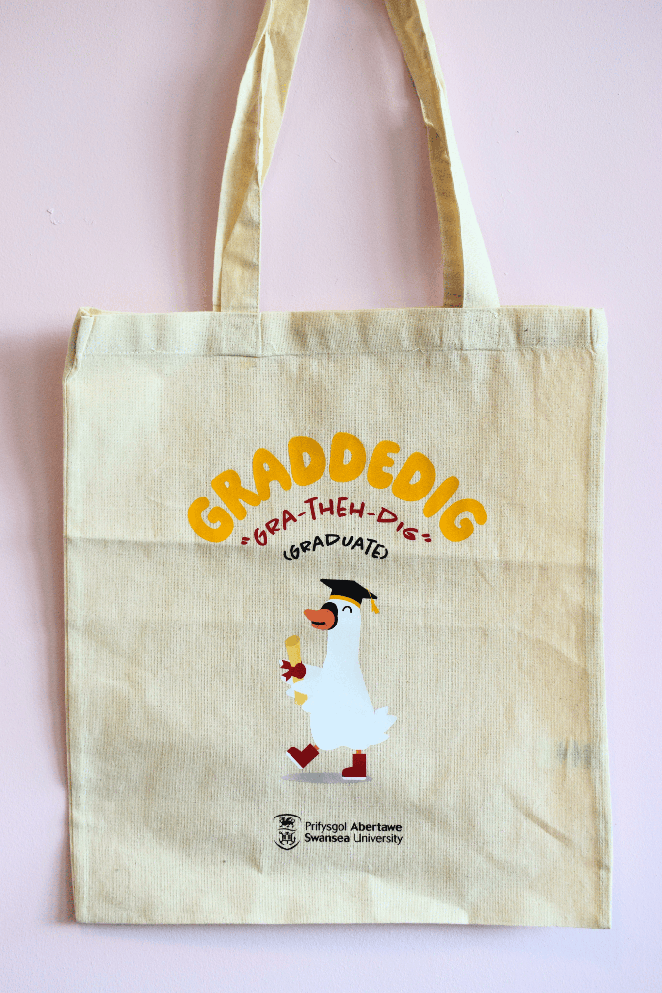 Swansea University Graduation Swan  Totebag
