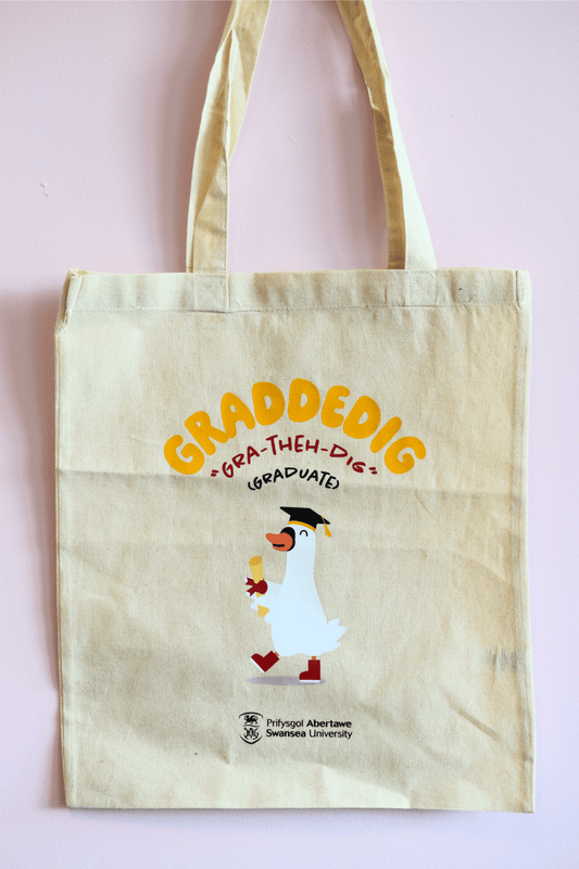 Swansea University Graduation Swan  Totebag