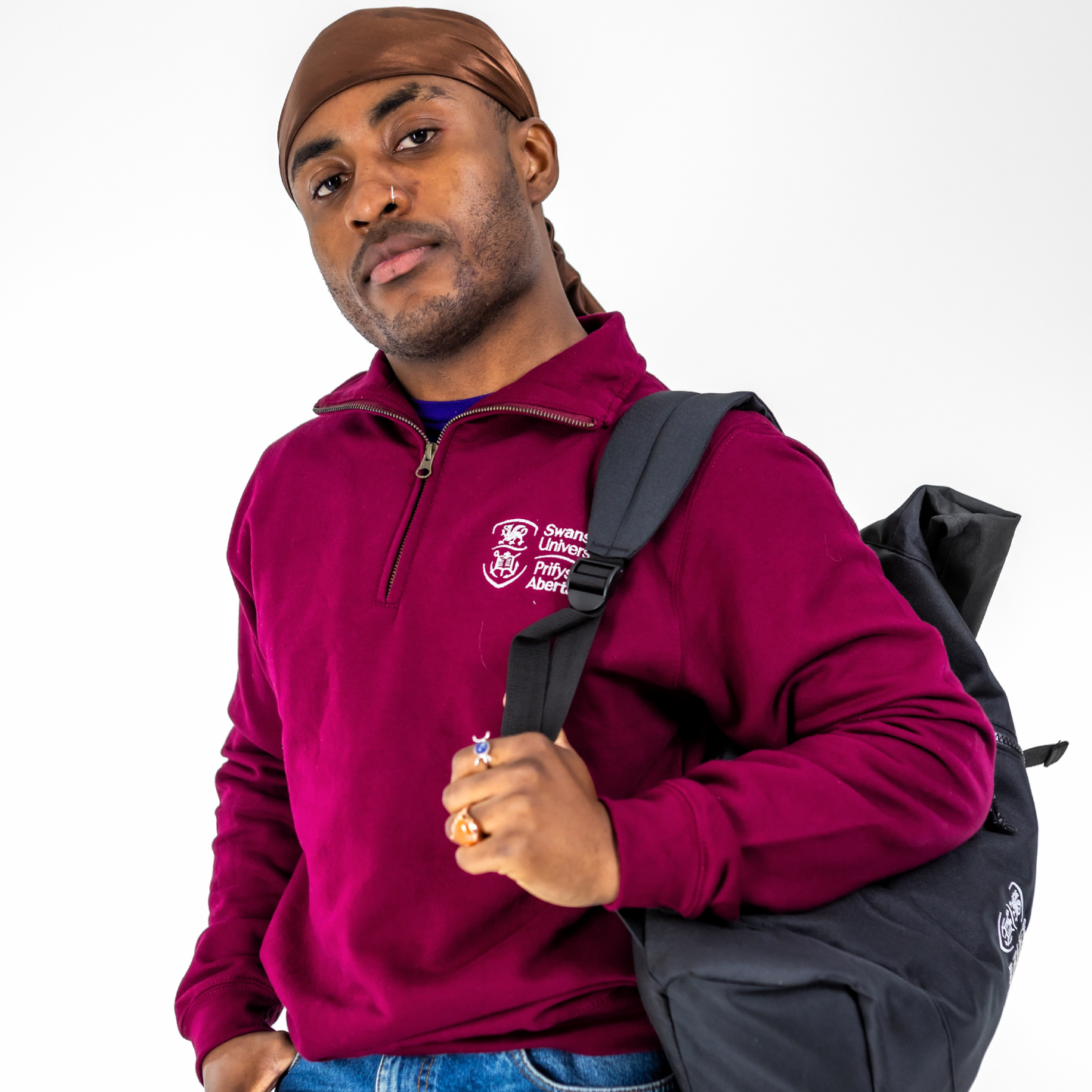 Swansea University Backpack- Recycled Roll-Top