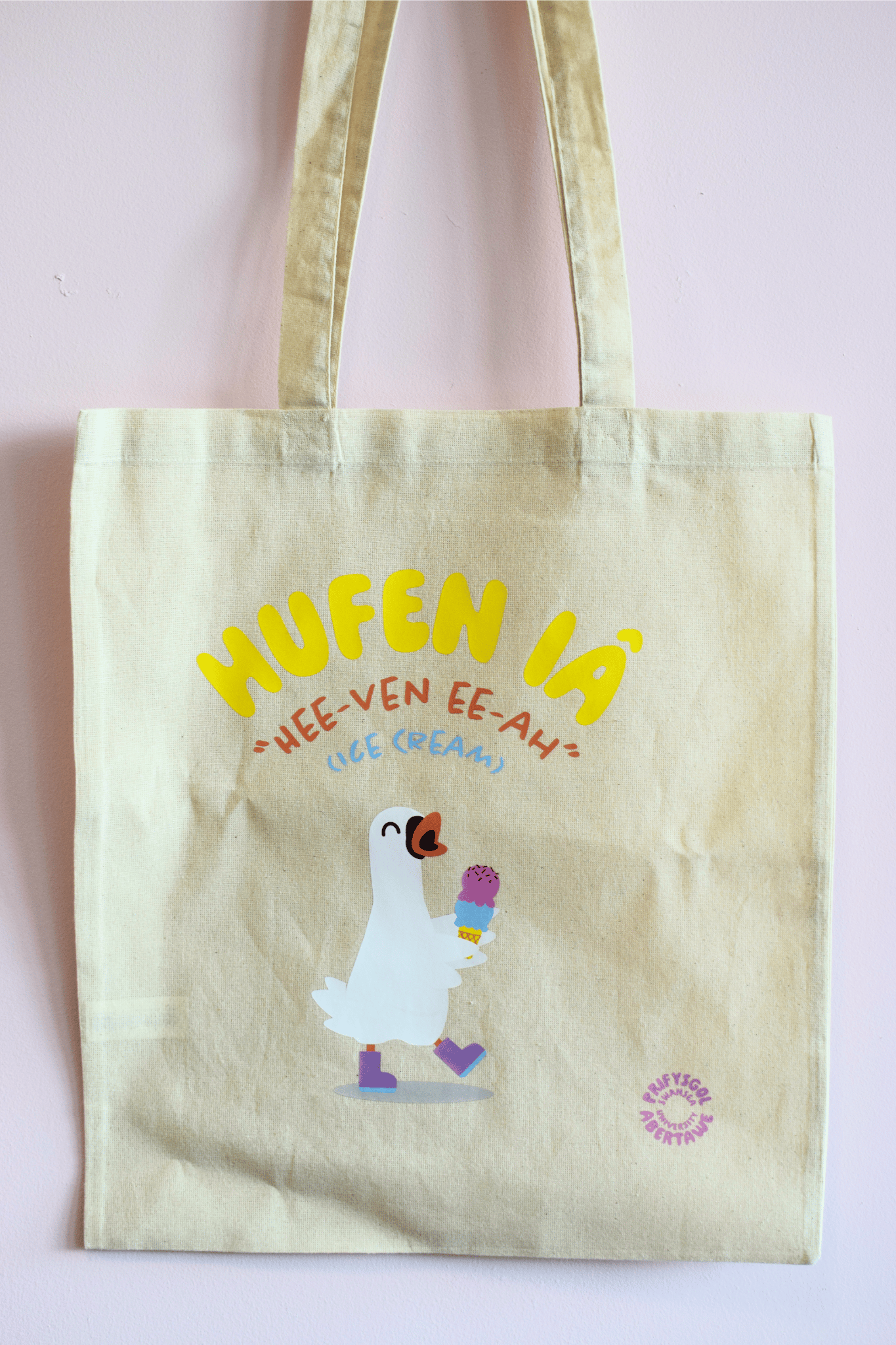 Swansea University Swan Design Totebag