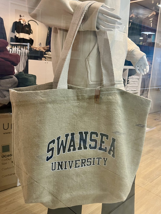 Swansea University Branded Jute Bag.