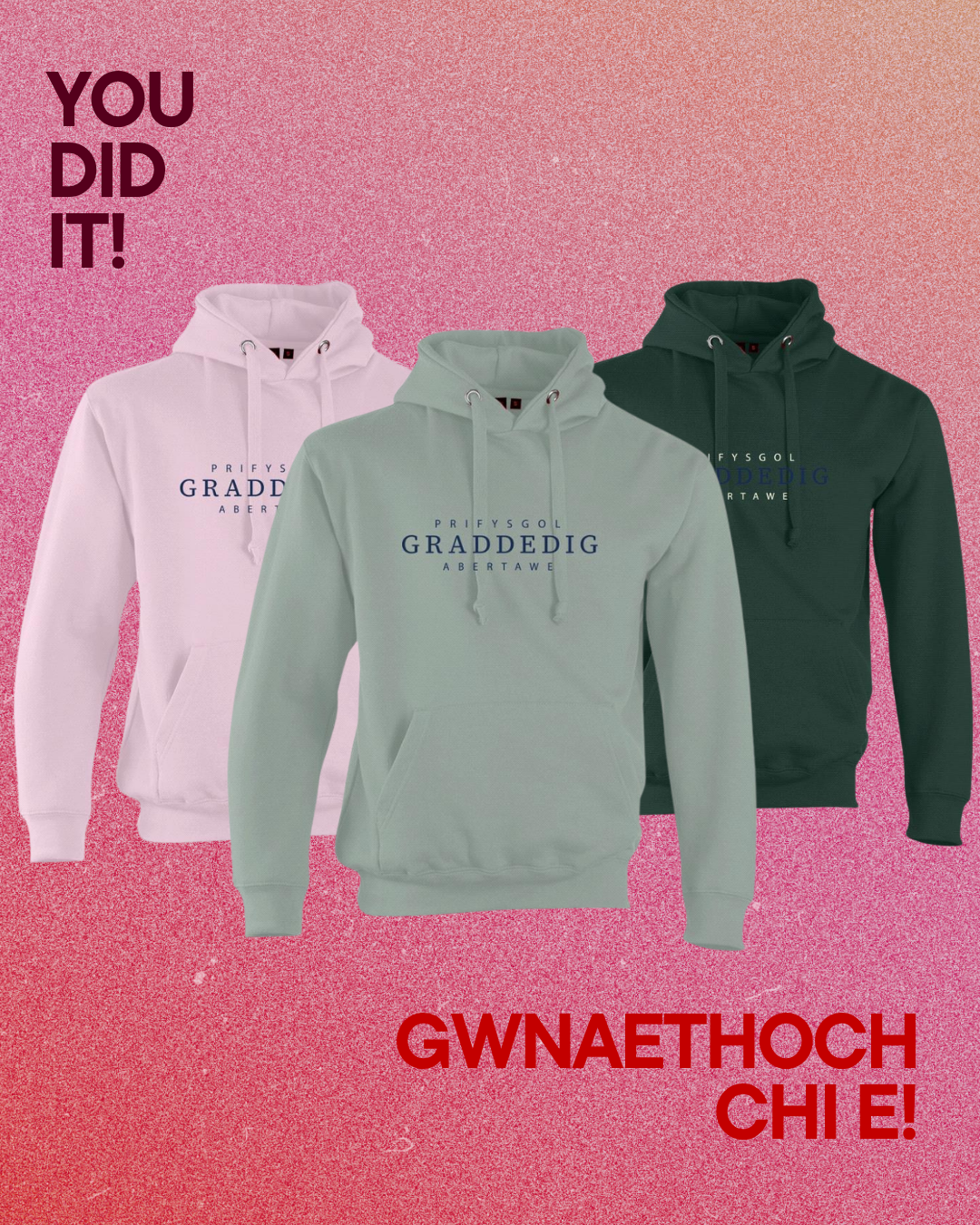 Prifysgol Abertawe Hoodie - Graddedig