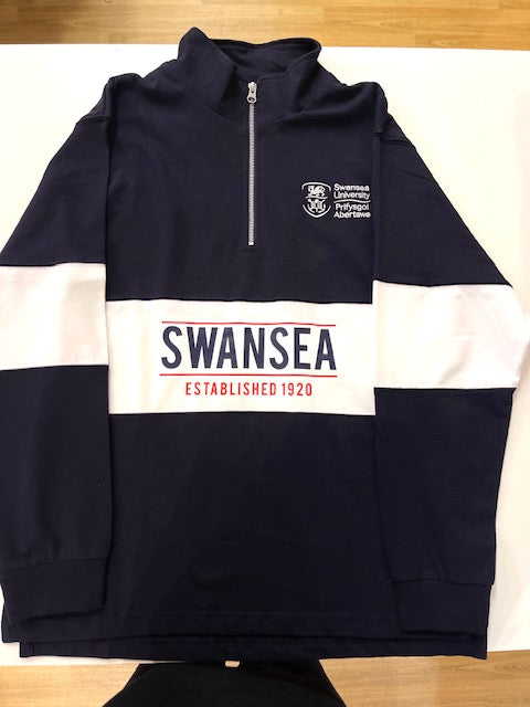 Swansea University Rugby Shirt I/4 Zip