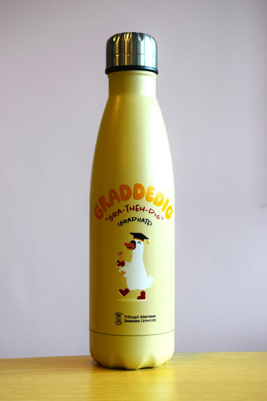 Swansea University Graduation Swan Water Bottle