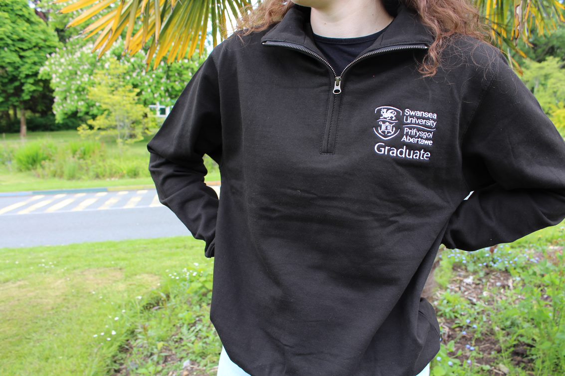 Swansea University Sweatshirt - Graduate Zip Neck