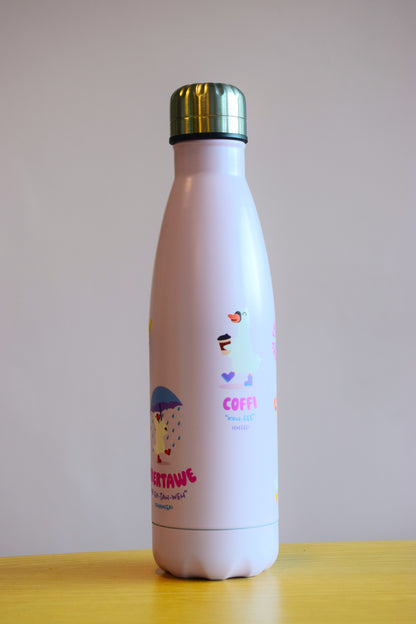 Swansea University Swan Design Water Bottle