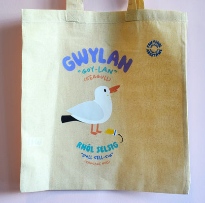 Swansea University Seagull Design Totebag